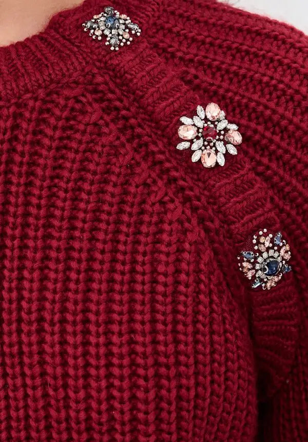 KEREN BAROQUE EMBELLISHED PULLOVER