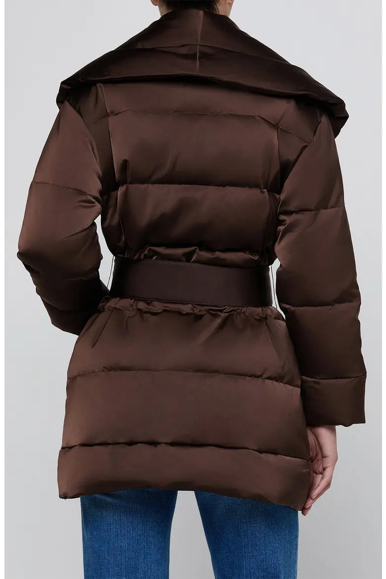 GLACIER SHAWL COLLAR PUFFER