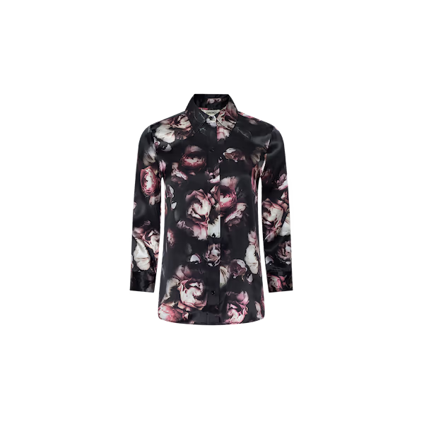 DANI 3/4 BLACK MAUVE DISTRESSED ROSE