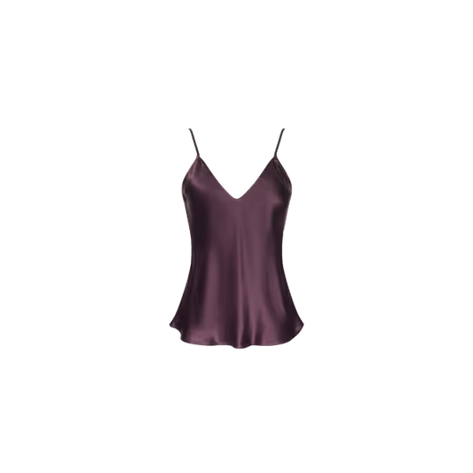 LEXI SILK CAMISOLE DEEP SANGRIA