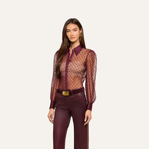 SOPHIE SWISS DOT BLOUSE