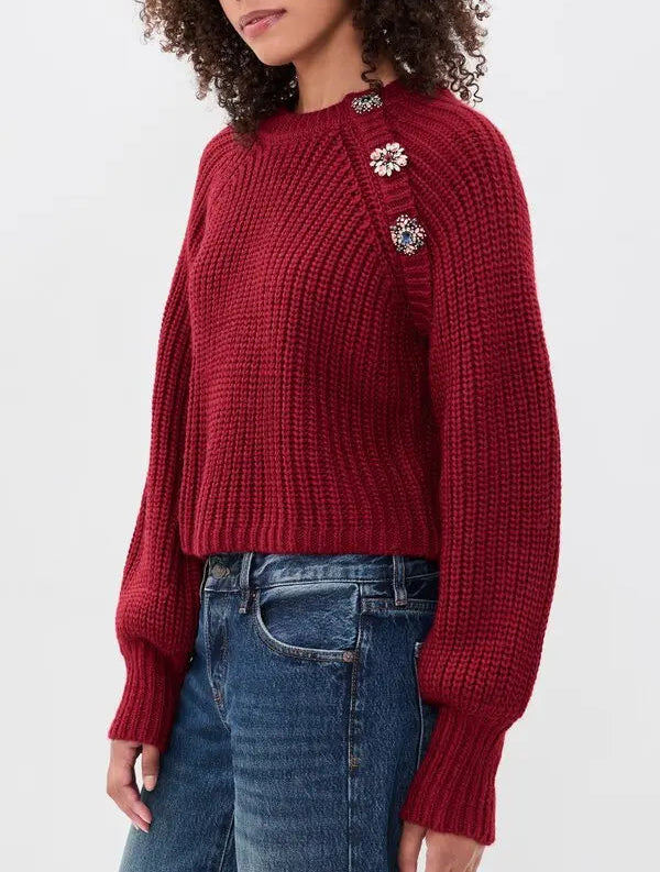 KEREN BAROQUE EMBELLISHED PULLOVER