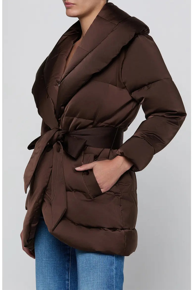 GLACIER SHAWL COLLAR PUFFER