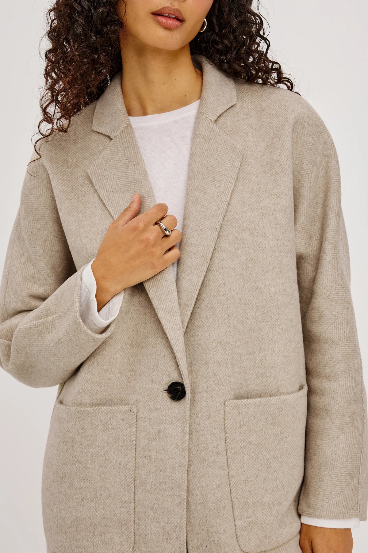 EVEREST COAT OAT HERRINGBONE