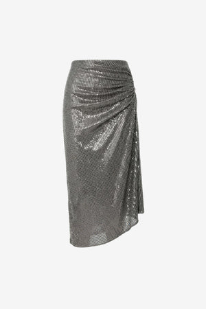 RAELYNN DRAPED KNEE LENGTH SKIRT